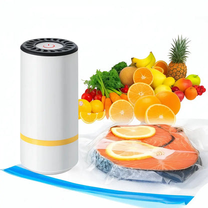 🎁 Free 10 Vacuum Bags – Vacuum Sealer Pump