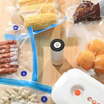 🎁 Free 10 Vacuum Bags – Vacuum Sealer Pump